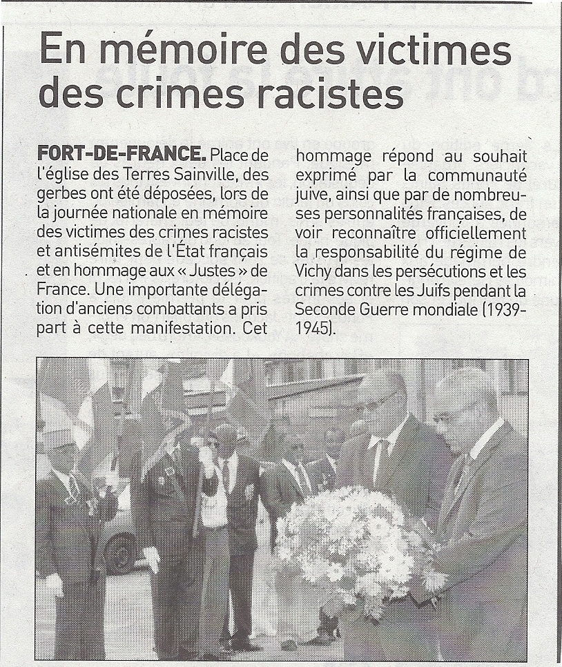 FA 13369 EN MEMOIRE DES VICTIMES DES CRIMES RACISTES