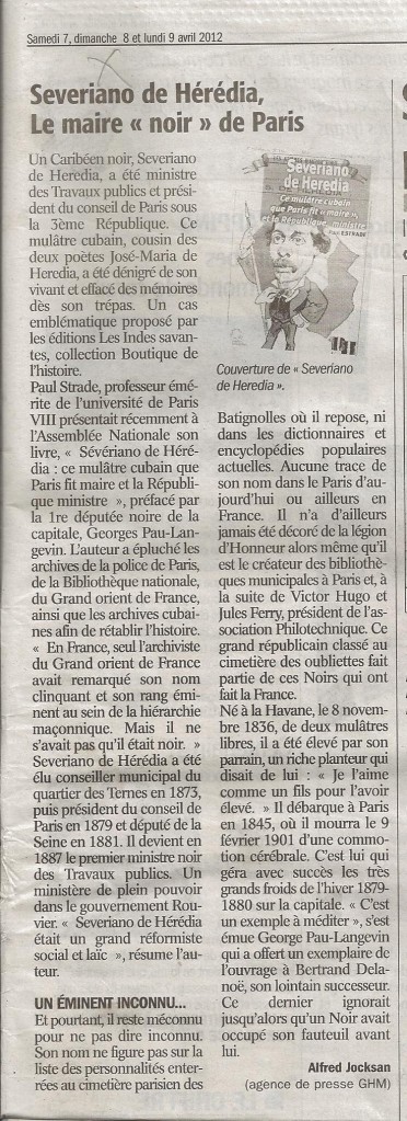 FA 13584 Sévériano de Hérédia Le Maire Noir de Paris